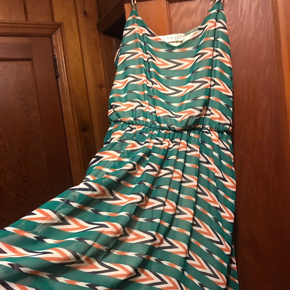 Spaghetti strap funky, one of a kind dress.